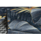 Läufer Antirutsch LOTUS FERNS 45270 Blätter grau / gold ZUM WASCHEN