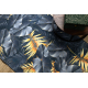 Runner anti-slip LOTUS FERNS 45270 Leaves grey / gold WASHABLE