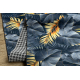 Runner anti-slip LOTUS FERNS 45270 Leaves grey / gold WASHABLE