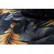 Läufer Antirutsch LOTUS FERNS 45270 Blätter grau / gold ZUM WASCHEN