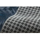 Vloerbekleding met rubber bekleed LOTUS FERNS 45270 Bladeren grijs / goud wasbaar