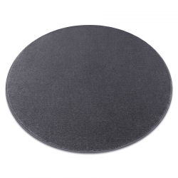 Teppich rund SEDUCTION anthrazit 99, weich, langlebig, Schlafzimmer, Hotel