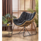 Fotel WHISPER czarny / naturalny