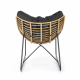 Fotel WHISPER czarny / naturalny