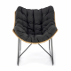 Fauteuil WHISPER noir / naturel