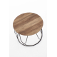 Table basse NUBIRA couleur noix / noir