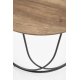 Table basse NUBIRA couleur noix / noir