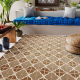 Carpet FLAT 48900001 Moroccan trellis natural beige string