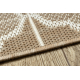 Tapis sisal FLAT 48900001 Treillis marocain ficelle beige naturel