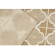 Килим FLAT 48900001 Марокански решетка естествен бежов шнур