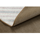 TAPIS cercle SEDUCTION marron 46 doux, durable, chambre, hôtel