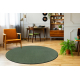 Carpet round SEDUCTION green 26 soft, durable, bedroom, hotel