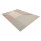 FLUX 461.7.AE200 wool carpet OSTA - Geometric, structural, loft beige / pink