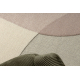 FLUX 461.7.AE200 wool carpet OSTA - Geometric, structural, loft beige / pink