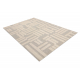 FLUX 461.95.AE110 wool carpet OSTA - Geometric, structural, loft cream / beige