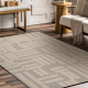 FLUX 461.95.AE110 Wollteppich OSTA - Geometrisch, Strukturell, Loft creme / beige