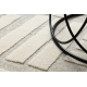 FLUX 461.95.AE110 Wollteppich OSTA - Geometrisch, Strukturell, Loft creme / beige