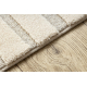 FLUX 461.95.AE110 Wollteppich OSTA - Geometrisch, Strukturell, Loft creme / beige