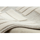 FLUX 461.95.AE110 Wollteppich OSTA - Geometrisch, Strukturell, Loft creme / beige