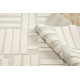 FLUX 461.95.AE110 wool carpet OSTA - Geometric, structural, loft cream / beige