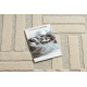 FLUX 461.95.AE110 Wollteppich OSTA - Geometrisch, Strukturell, Loft creme / beige