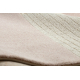 FLUX 461.9.AE200 Wollteppich OSTA - Geometrisch, Strukturell, Loft beige / rosa