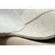 FLUX 461.12.AE120 Wollteppich OSTA - Geometrisch, Strukturell, Loft creme / grau