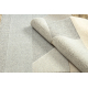 FLUX 461.12.AE120 Wollteppich OSTA - Geometrisch, Strukturell, Loft creme / grau