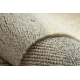 FLUX 461.12.AE120 Wollteppich OSTA - Geometrisch, Strukturell, Loft creme / grau