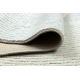 FLUX ovale 461.67.AE502 tappeto in lana OSTA - Geometrico, strutturale, loft blu / crema