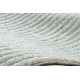 FLUX ovale 461.67.AE502 tappeto in lana OSTA - Geometrico, strutturale, loft blu / crema