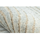 FLUX ovale 461.67.AE502 tappeto in lana OSTA - Geometrico, strutturale, loft blu / crema