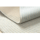 FLUX ovale 461.67.AE502 tappeto in lana OSTA - Geometrico, strutturale, loft blu / crema