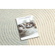 FLUX ovale 461.67.AE502 tappeto in lana OSTA - Geometrico, strutturale, loft blu / crema