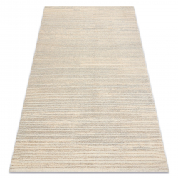 Moquette en laine FLUX 461.93.AE120 OSTA - Lignes, structurelle, loft crème / gris