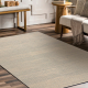 FLUX 461.93.AE120 wool carpet OSTA - Lines, structural, loft cream / grey