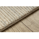 FLUX 461.93.AE120 wool carpet OSTA - Lines, structural, loft cream / grey