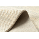 FLUX 461.93.AE120 wool carpet OSTA - Lines, structural, loft cream / grey