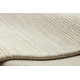 FLUX 461.93.AE120 wool carpet OSTA - Lines, structural, loft cream / grey