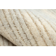FLUX 461.93.AE120 wool carpet OSTA - Lines, structural, loft cream / grey
