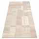 FLUX 461.43.AE200 Wollteppich OSTA - Geometrisch, Strukturell, Loft creme / rosa