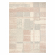 FLUX 461.43.AE200 wool carpet OSTA - Geometric, structural, loft cream / pink