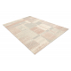 FLUX 461.43.AE200 Wollteppich OSTA - Geometrisch, Strukturell, Loft creme / rosa