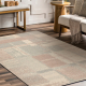 FLUX 461.43.AE200 Wollteppich OSTA - Geometrisch, Strukturell, Loft creme / rosa