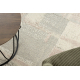 FLUX 461.43.AE200 Wollteppich OSTA - Geometrisch, Strukturell, Loft creme / rosa