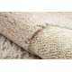 FLUX 461.43.AE200 Wollteppich OSTA - Geometrisch, Strukturell, Loft creme / rosa