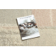 FLUX 461.43.AE200 Wollteppich OSTA - Geometrisch, Strukturell, Loft creme / rosa