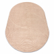 FLUX ovalt 461.67.AE200 ullteppe OSTA - Geometrisk, strukturell, loft rosa / beige