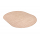 FLUX ovalt 461.67.AE200 ullteppe OSTA - Geometrisk, strukturell, loft rosa / beige