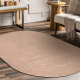 FLUX ovalt 461.67.AE200 ullteppe OSTA - Geometrisk, strukturell, loft rosa / beige
